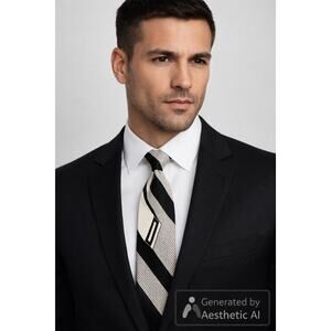 Oscar de la Renta DEL ORSO di ROMA Vtg 100% Silk Handmade Italian Tie